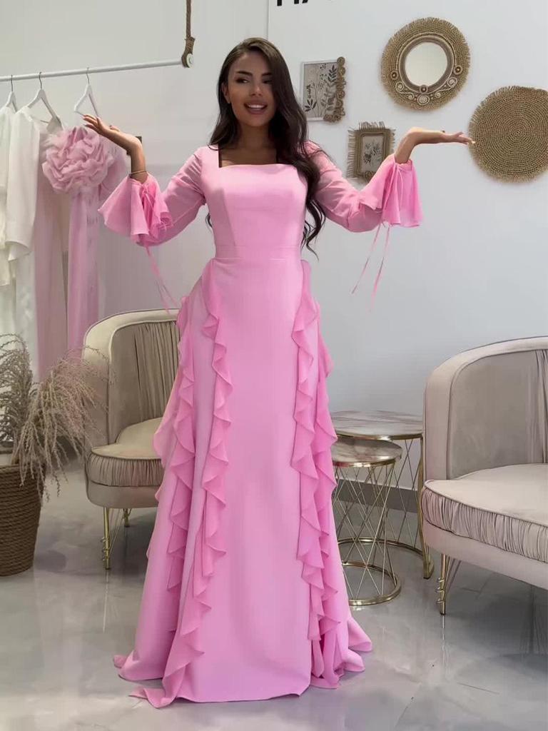 Весеннее ретро элегантное платье с длинным рукавом и приталенным силуэтом для женщин 2025