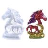 Horse Sculptures Castimng Mold HighTemperature Resistant Silicone Molds Hand-Carved Animal Figurine Decoration Moulds