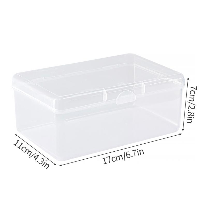 Коробка для хранения с крышкой, прозрачная пластиковая коробка для хранения, контейнер для ювелирных изделий, коробки для сортировки и организации дома, многоцелевой органайзер