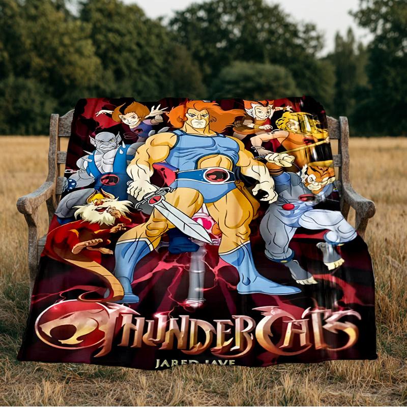 Thundercats Adventure Quest Blanket Flannel Throw for Sofa, Indoor, Camping, Living Room, Office, Chair, And Bed Soft Birthday Gift
