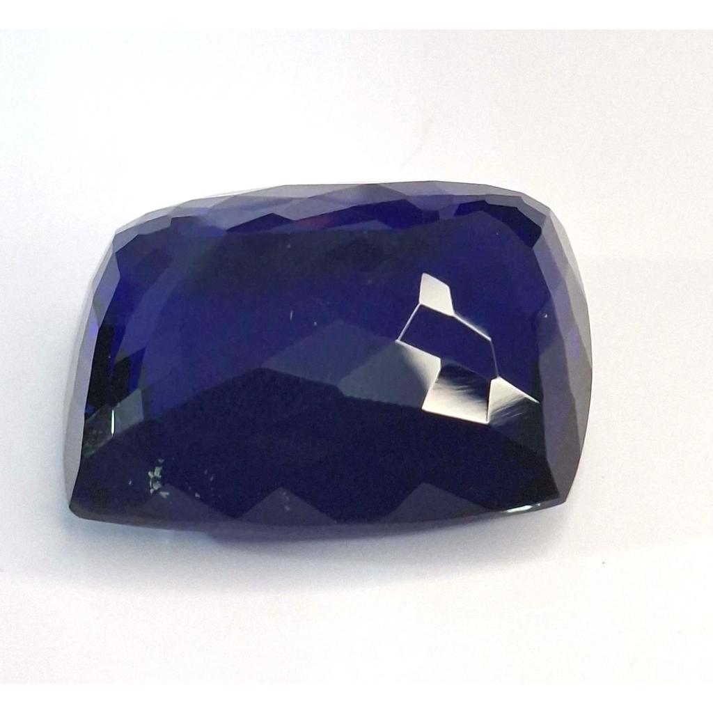 Beautiful Dark Blue Tanzanite Natural Cushion Cut 71-73 Ct Certified Gemstone