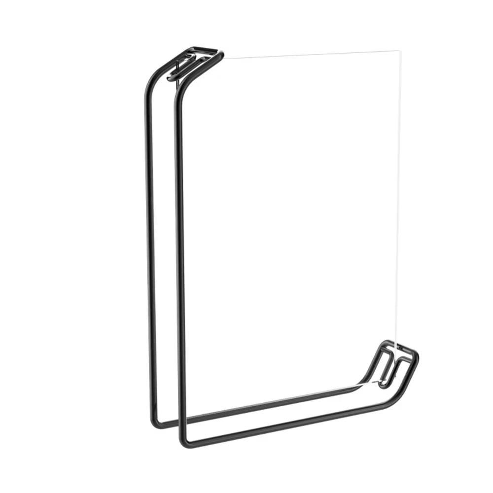 Fashion 6inch/8inch Acrylic Sign Holder Metal Stand Elegant Poster Display Frame Table Display Menu Holder Rack Restaurant Menu