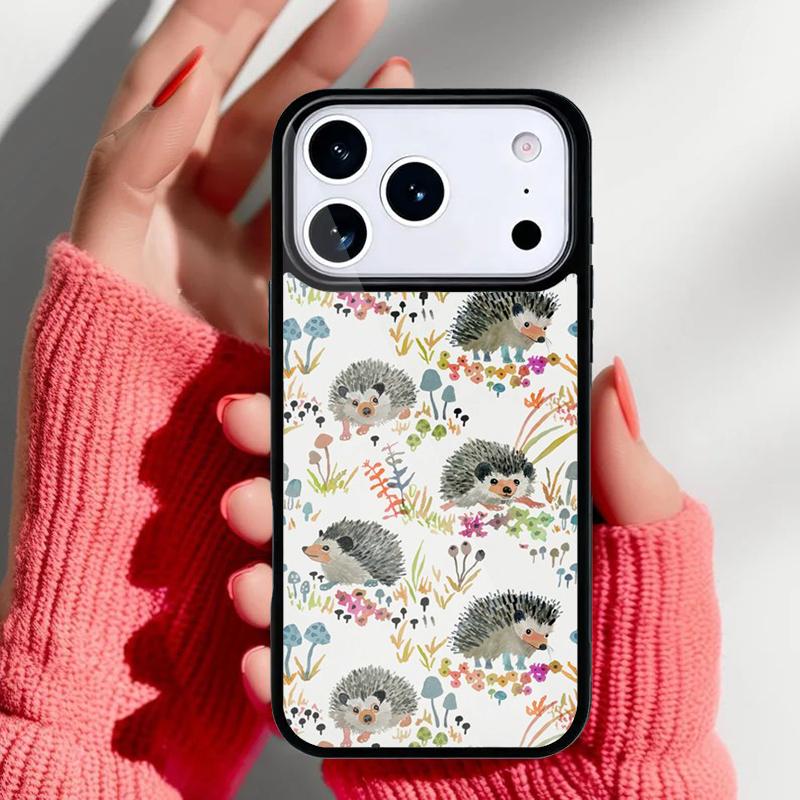 Милый маленький ёжик цветной чехол для телефона для iPhone 17 16 15 14 13 Pro Max Задняя крышка для 12 11 Pro Coque