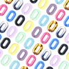 10 шт./лот Цветные Овальные Акриловые Застежки-Цепочки Для Изготовления Украшений Фурнитура DIY Серьги Браслет Соединитель Для Ожерелья Аксессуары