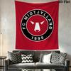 FC Midtjylland logo Wall Hanging Printed Fabric Blanket Decorative Tapestries for Bedroom Living Room Home Decor