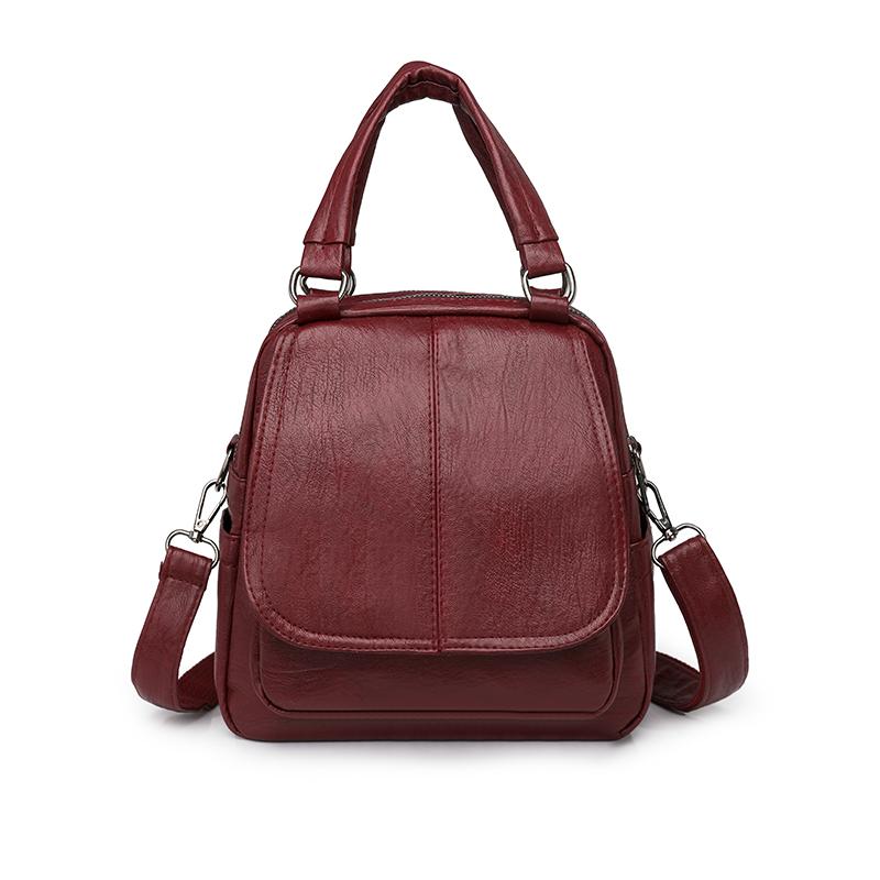 Двухслойный женский рюкзак большой емкости, модный рюкзак, женские сумки из мягкой искусственной кожи, высококачественный многофункциональный дизайнерский рюкзак