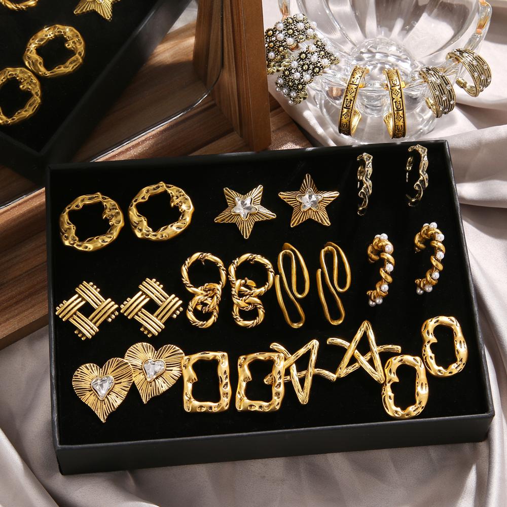 Простые и креативные ретро-круглые C-образные геометрические серьги, женские индивидуальные геометрические серьги для девочек