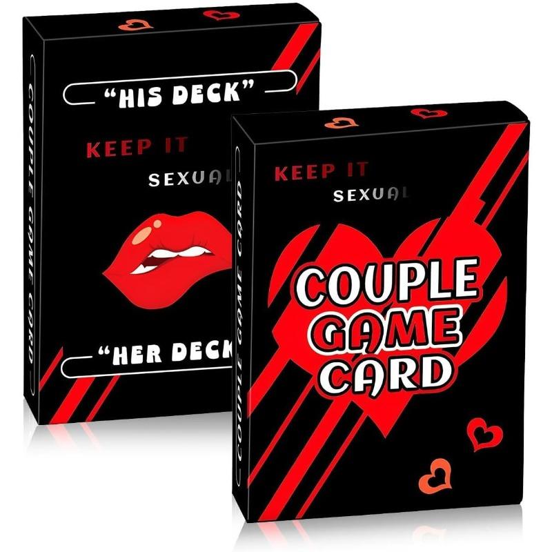 Bedroom Couples Games for Adults,Super Fun Couple Card Games for Date Nights,50 Prompts To Spark Conversation and Intimacy Z01