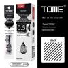 TOME 705T Сменный стержень для ручки 0,5 мм, Гелевый, Нажимной, Шариковый наконечник, Угольно-черный