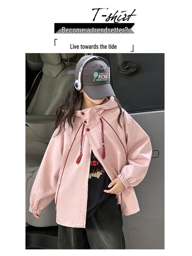 Трендовая ветровка для девочек 2025 - Стильная осенне-зимняя верхняя одежда для учениц средней школы