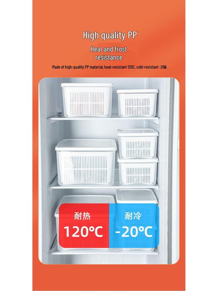 Japanese Double-Layer Vegetable Washing Basin with Lid: Kitchen Storage Basket for Food, Fruit, and Vegetables.