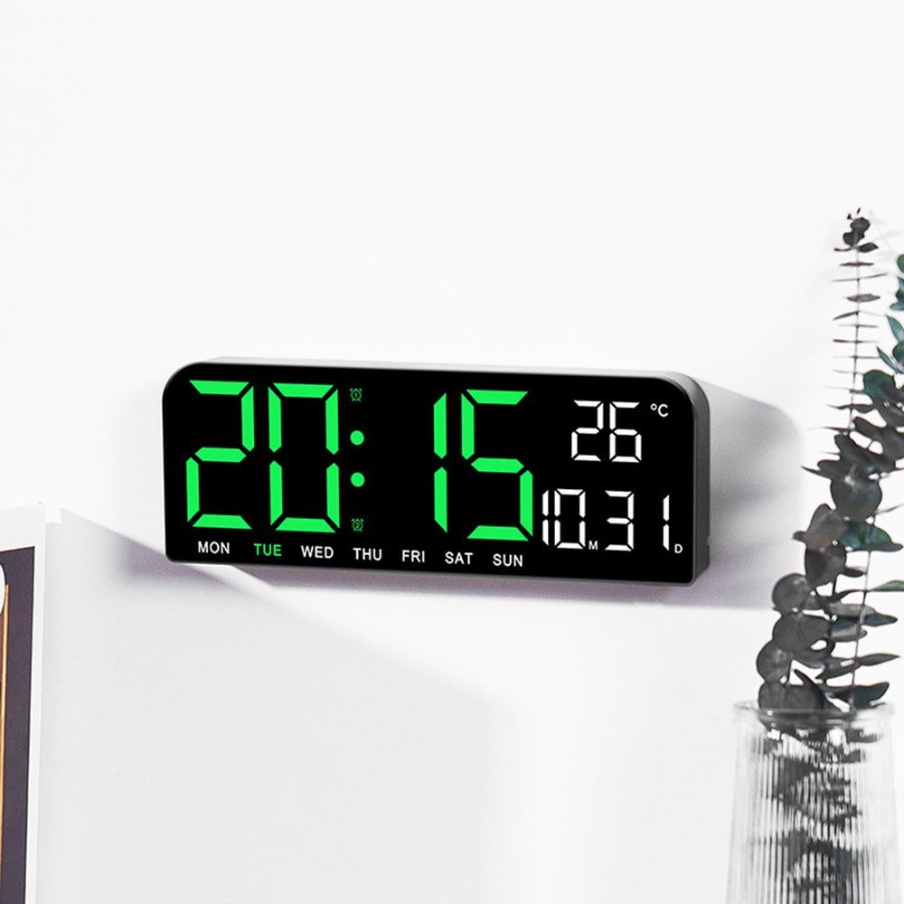 Multi-functional Electronic Wall Clock Temperature Display Table Clock for Bedroom