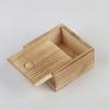 Natural With Slide Top Card Keeper Wooden Box Jewelry Organizer Case Storage Box Beads Container