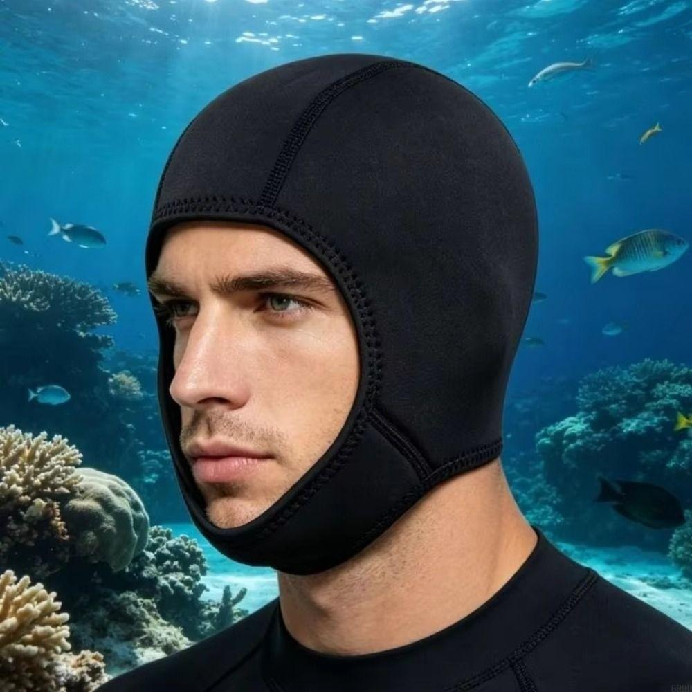 2MM Diving Hood Quick Dry Water Sports Hood Skin Friendly Swim Cap Diving