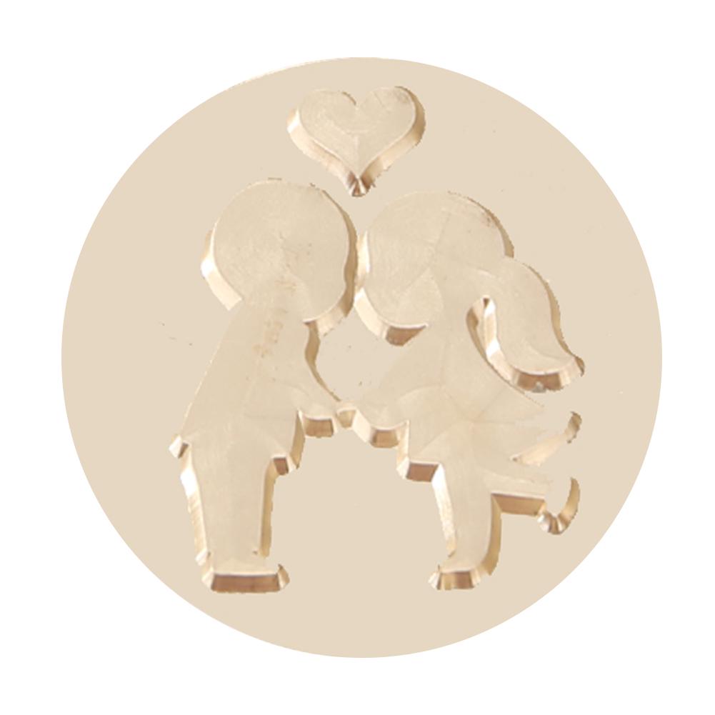 Gold-plated Brass Head Paint Seal Retro DIY Envelope Wax Seal Stamp Post Decor