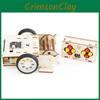 Assembled Wooden Remote Controlled Snake Combat Vehicle With Roller Set Toy