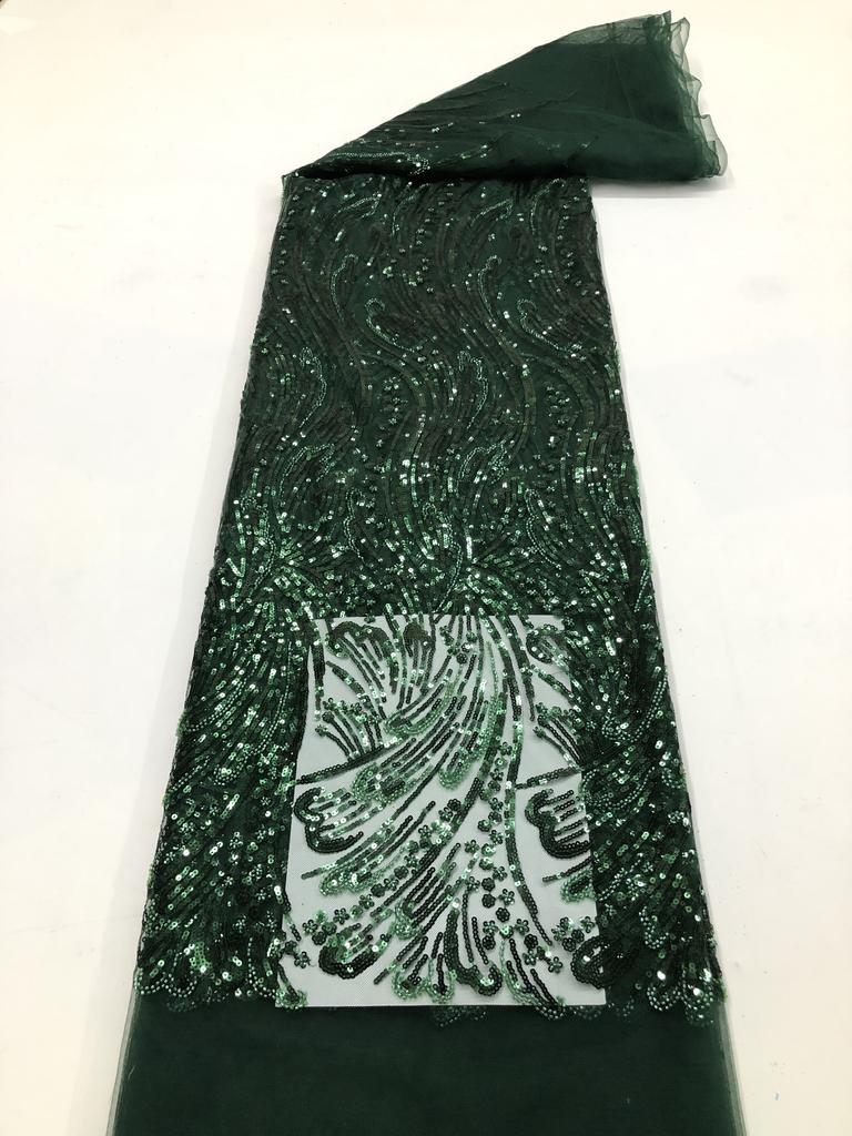 Африканское кружевное полотно с вышивкой пайетками, нигерийское свадебное 2025, высококачественное французское тюлевое кружевное полотно для свадебного платья, женское шитье