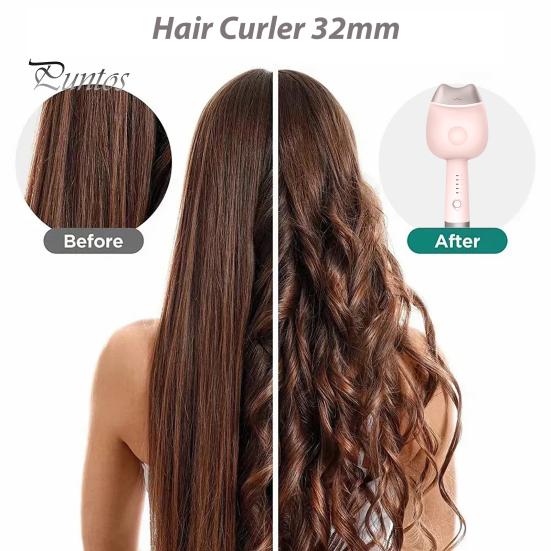 32 мм щипцы для завивки яичных рулетов, 5 температур, щипцы для завивки волос Waver, быстрый нагрев, электрические щипцы для волос, женские палочки для завивки волнистых волос(US Plug)