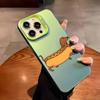 Милый Чехол для Телефона с Таксой Для iPhone 17,16,15,14,13,12,11,Pro Max,Plus Конфетный Серебристый Чехол