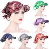 1PC Leisure Sunscreen Hedging Cap Peaked Cap Printed Bandana Scarf For Women Men Outdoor Supplies