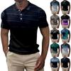 Men's Summer Printed Golf Shirt Botton Short Sleeve Top Men's Casual Fashion Shirt