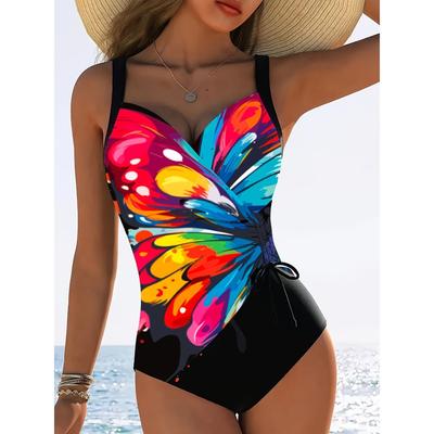 Модный женский полосатый купальник из полиэстера с эластаном, спортивный купальник с высокой эластичностью, вязаный купальник-монокини без рукавов