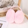 Portable Folding Winter Warm Earmuffs Fashion Solid Color Earflap Outdoor Cold Protection Soft Plush Ear Warmer