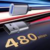 Удлинительный кабель USB с разъемом «мама/папа-папа» для стабильной передачи данных, высокоскоростной 480 Мбит/с, кабель USB A-USB