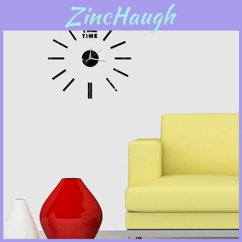 Chic 3d Mirror Luxury Modern Diy Large Wall Clock Home Office Decor For Contemporary Spaces