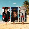 M-michael-l певец Полотенце Пляжное Быстросохнущее Мягкое J-jackson Полотенца для Бассейна Подарок для Путешествий Спортзал Душ Кемпинг спорт