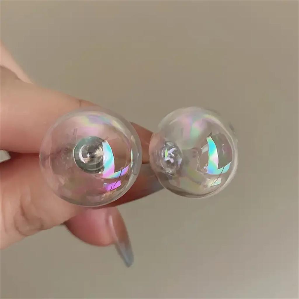 Модные прозрачные акриловые серьги с шариками для женщин, аксессуары Y2k, корейские ювелирные изделия, свадебные серьги, бижутерия, очаровательное украшение для молодой девушки