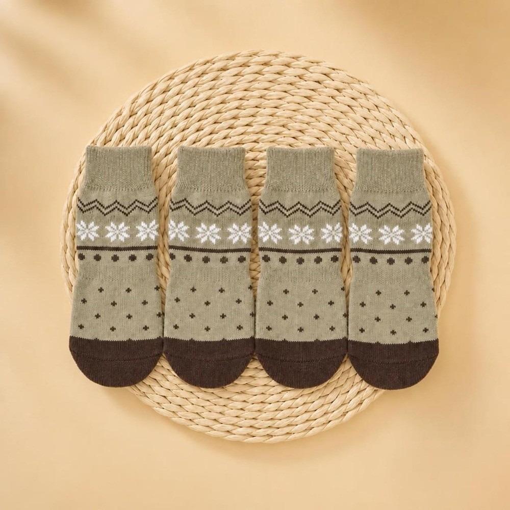 1 Set Breathable Puppy Sock Anti Slip Pet Sock New Dog Paw Protector Sock Daily Paw Protection