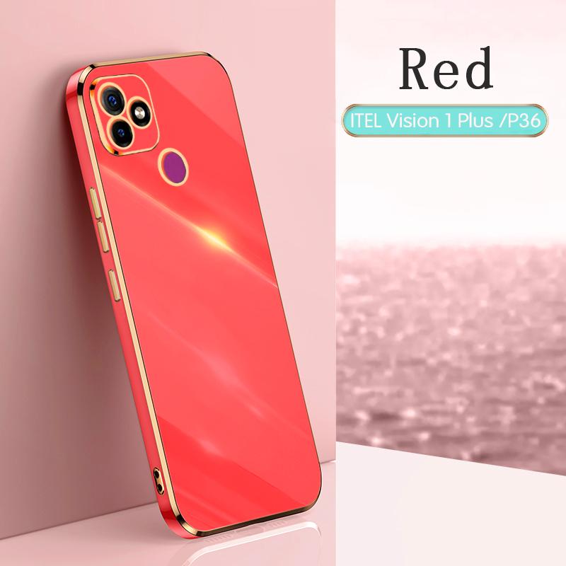Для ITEL Vision 1 2Plus защитный гальванический противоударный чехол ITEL Vision 1 2 3 2S 5 S663LC чехол силиконовый мягкий ТПУ