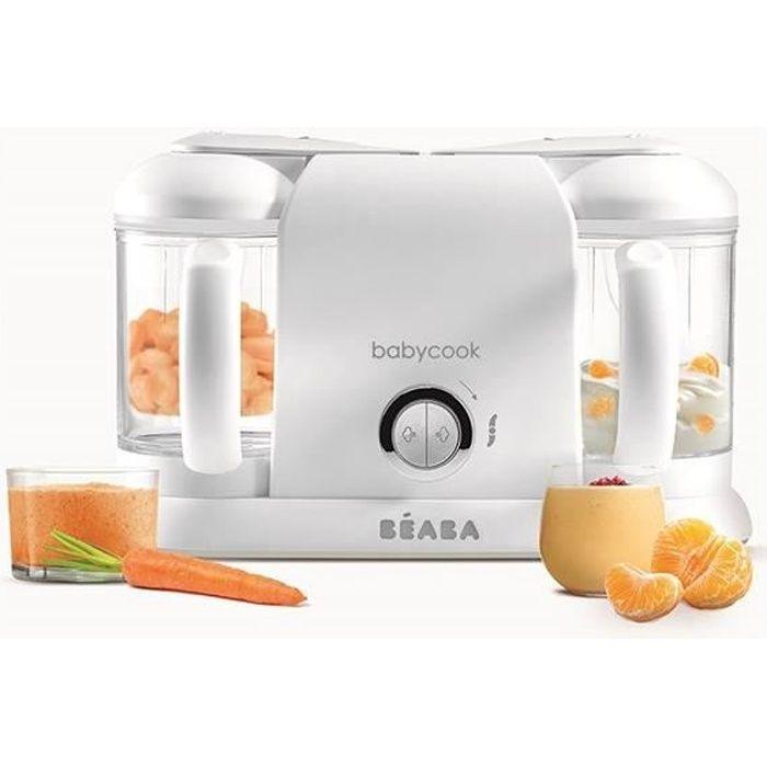 BEABA Babycook Duo, 4 In 1 Baby Food Processor, XXL Capacity, White