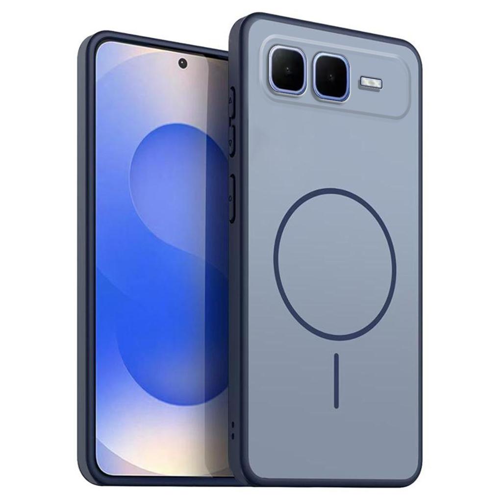 Однотонный матовый чехол из ТПУ для infinix SMART 10 Plus Декоративная крышка с принтом кольца в стиле MagSafe
