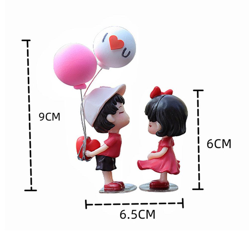 Украшения для автомобиля, украшения, мультяшная пара, кукла, симпатичные игрушки для приборной панели автомобиля, украшения из воздушных шаров, автомобильные аксессуары