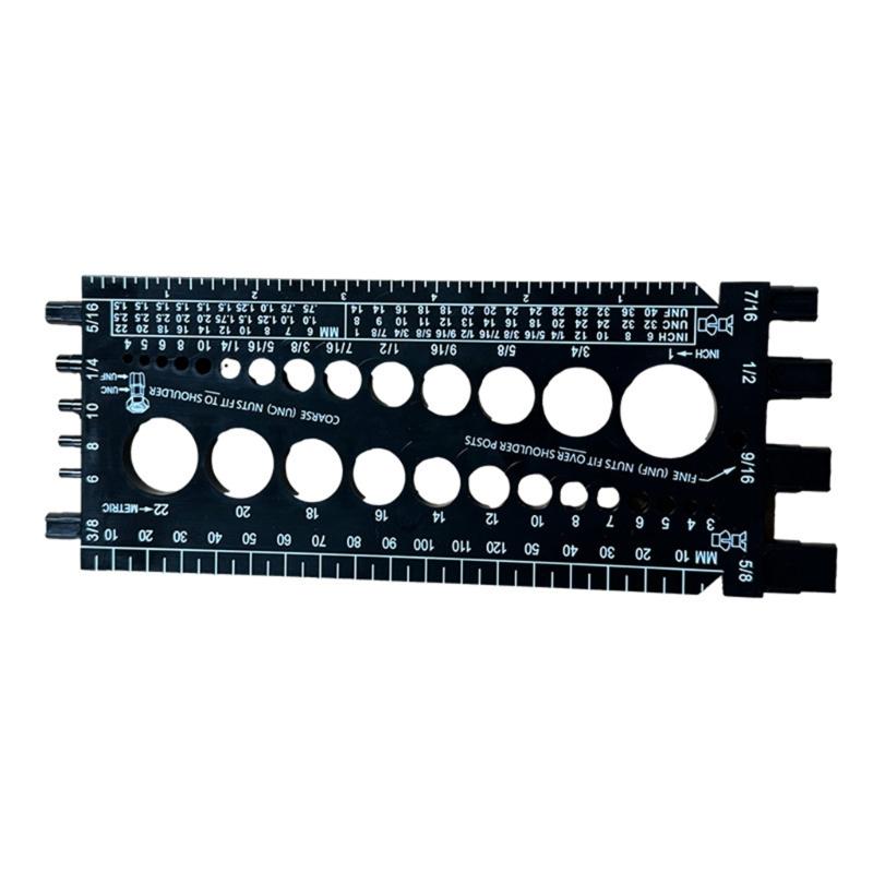 Удобный измерительный прибор для проверки резьбы болта, измерительный инструмент, тестер для измерения резьбы болта и метрической системы, проверочный винт, гайка