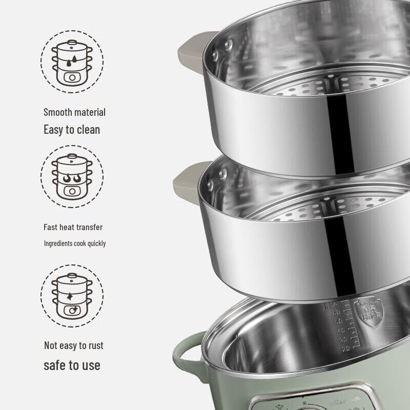 Bear Electric Food Steamer DZG-D80G5 CN plug (adapter included)