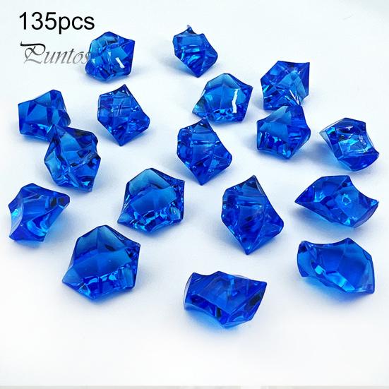 1 упаковка, сверкающий акриловый наполнитель для аквариума с драгоценными камнями, яркие полированные реалистичные наполнители для ваз неправильной формы, искусственные ледяные камни