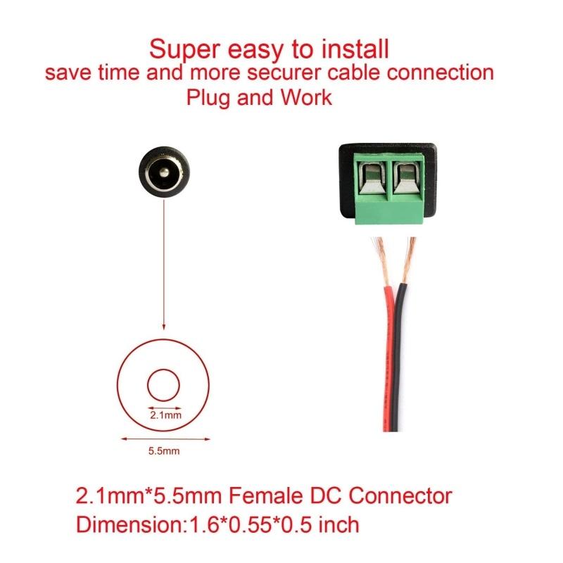 Мощность 12 В, штекер-мама, разъем питания постоянного тока, разъем адаптера для камеры видеонаблюдения, светодиодная лента, многофункциональные разъемы питания постоянного тока