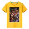 FNAF Summer 100%Cotton T-shirt Casual Boy Short Anime Tees Y2k One Piece Bear Rabbit Game Kawaii Print Tops Kids Clothes Girls