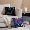 DDaft PPunk Band Cushion Cover Throw Pillow Cover Hidden Button Durable Polyester Chair Cushion