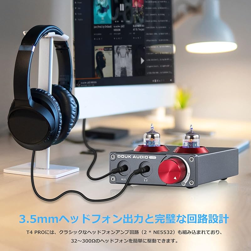 Douk Audio vacuum tube 5654 preamplifier headphone amplifier phono preamplifier Home stereo audio