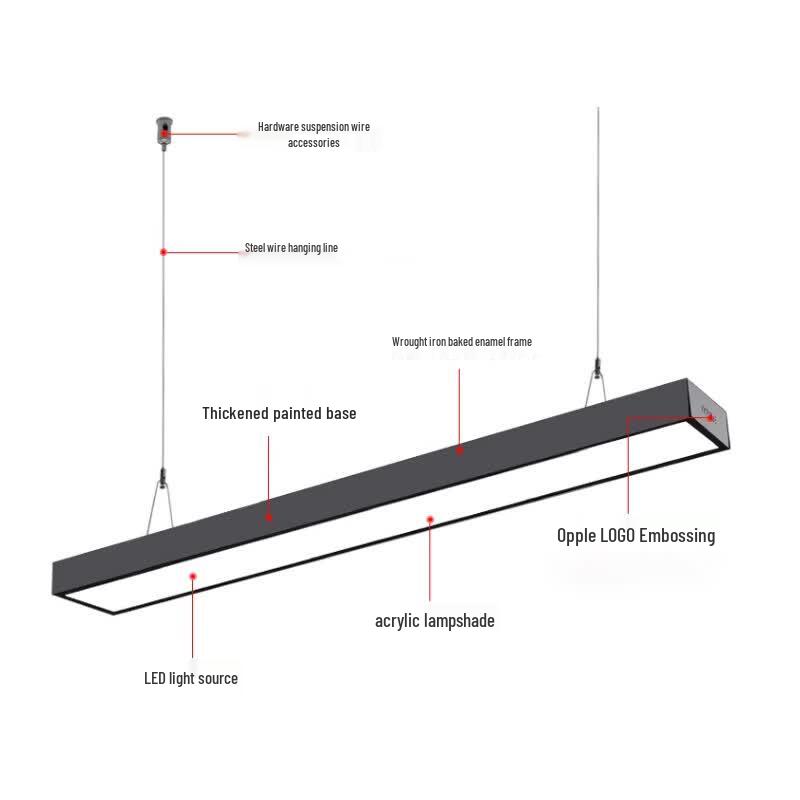 OPPLE 120cm LED Linear Office Pendant Light