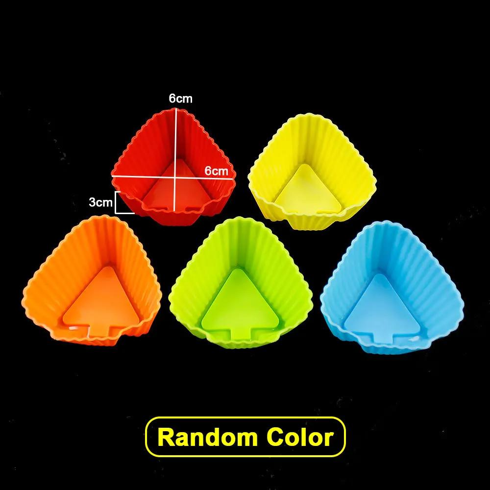 10pcs/pack Silicone Molds Cupcake Baking Cups Reusable Muffin Cup Liners Rainbow Cupcake Wrappers Non-stick Cup Cake Mold For Party