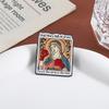 Радуйся, Мария Эмалевые Значки На Заказ Ударь Дьявола В Лицо Броши Значки на Лацкан Одежда Смешные Украшения Подарок для Детей Друзей