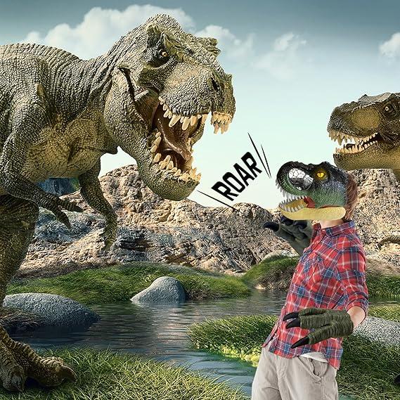 Хэллоуин Косплей Маска Динозавра Жесткий Пластик Движущаяся Челюсть Раптор 3D Маска Динозавра Лучшие Подарки Для Вечеринки Маскарад Для Детей