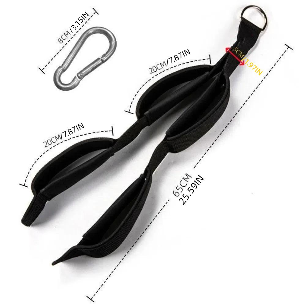 Многофункциональная фитнес-трицепсовая веревка, нескользящая трицепсовая веревка для тяги вниз для тренировок в тренажерном зале