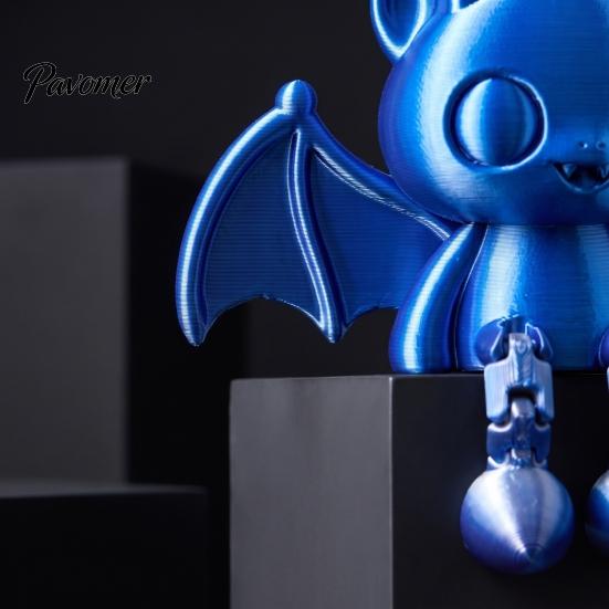 Жуткая атмосфера Декор 3D-печатная шарнирная фигурка летучей мыши, Гибкое мультяшное украшение для Хэллоуина, Настольное украшение с подвижными суставами, Настольное