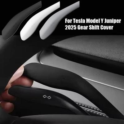 Для Tesla Model Y Juniper 2025 Накладка на рычаг переключения передач Силиконовая защита ручки рулевого колеса Корпус переключателя Аксессуары